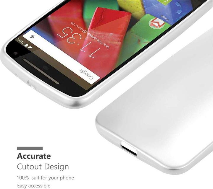 Productafbeelding Cadorabo TPU matte metalen hoes (Motorola Moto G2 (2de gen))