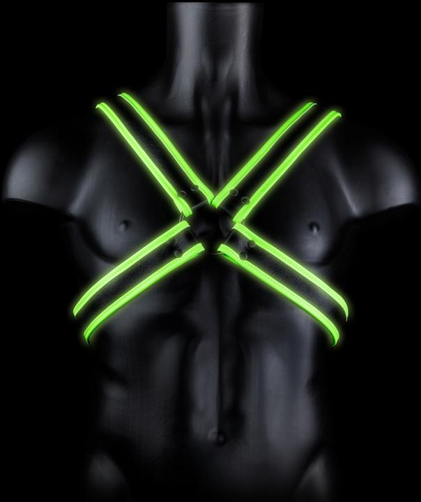 Produktbild Ouch! Cross Harness - Glow in the Dark