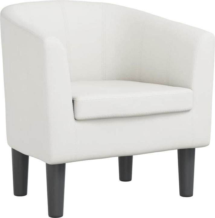 Immagine prodotto VidaXL Clubsessel Weiss Kunstleder,Farbe: Weiss,Material