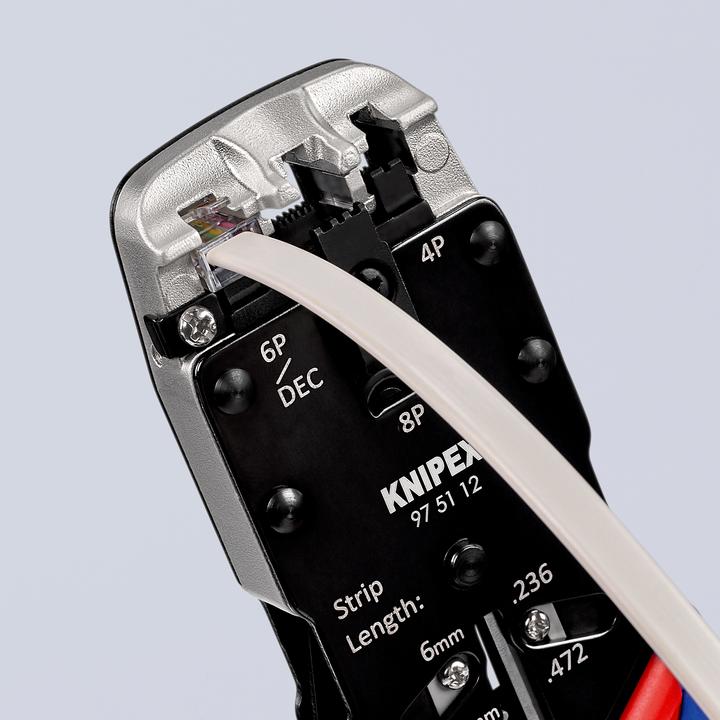 Produktbild Knipex Crimpzange für Westernstecker (200 mm)