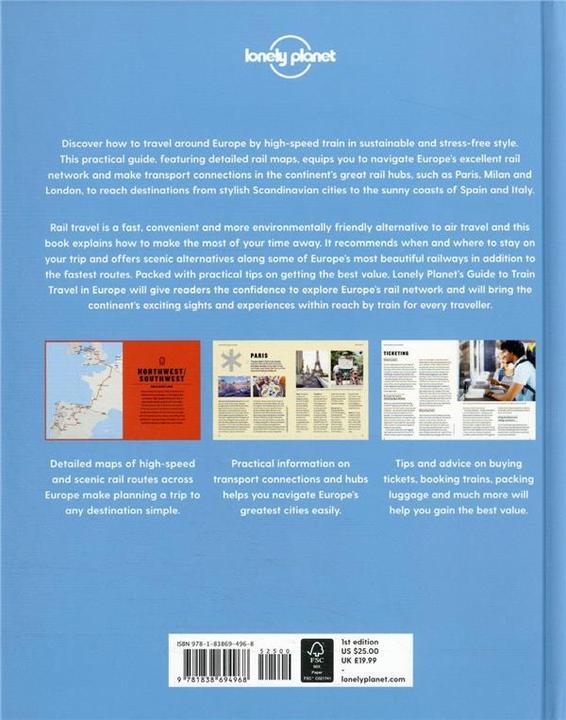 Actual product image Lonely Planet's Guide to Train Travel in Europe (English, The Lonely Planet, 2022)