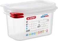 Produktbild Multi Beholder Araven lufttaet L17.6xB10.8xH10cm 1/9GN 1ltr polypropylen låg klar,6 stk/krt