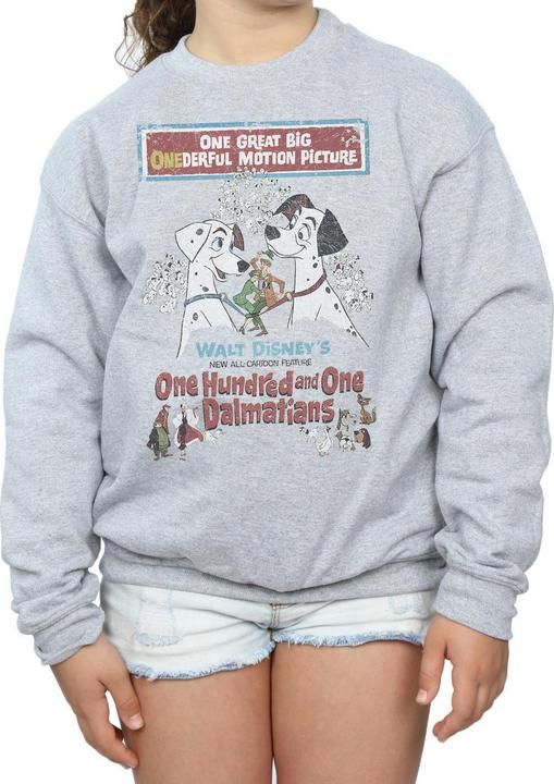 Immagine prodotto Disney 101 Dalmatians Retro Poster Felpa Ragazze (152, 158)
