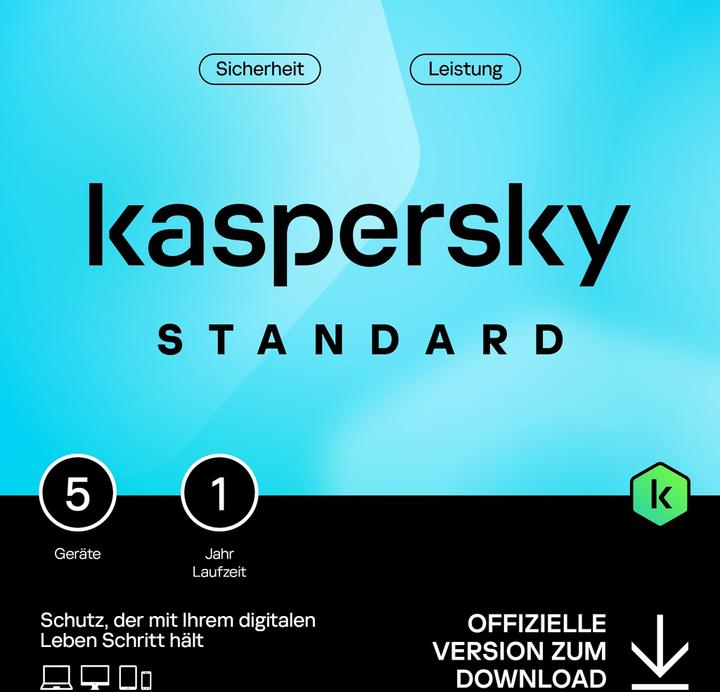 Immagine prodotto Kaspersky Standard (5 PC) (1 Utente, 12 mesi)