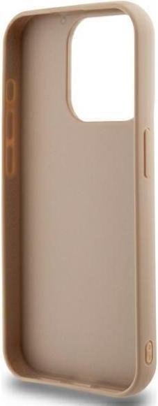 Actual product image DKNY DKHCP15LPQDSLE iPhone 15 Pro 6.1" beżowy/beige Quilted Stack Logo (Apple iPhone 15 Pro)