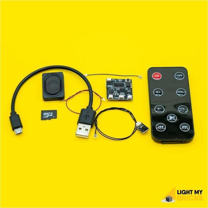 Light my bricks Télécommande pour jeux de lumière LED et élément sonore pour LEGO