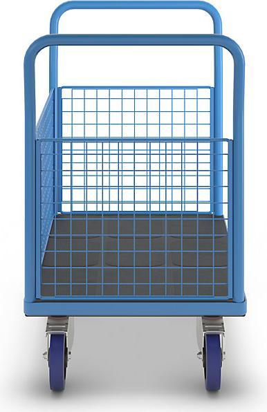 Produktbild eurokraft pro Plattformwagen mit Gitterwänden (500 kg)