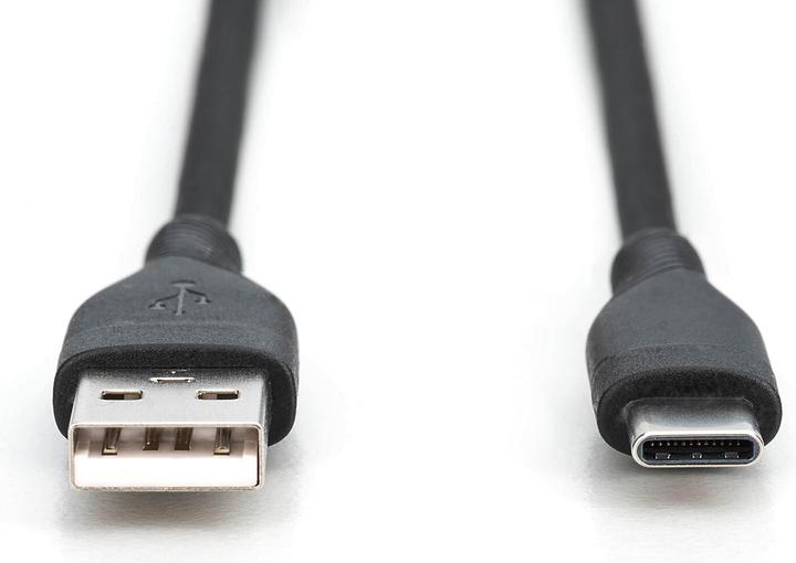 Actual product image Digitus USB-C silicone connection cable, 0.5m, black (0.50 m, USB 2.0)