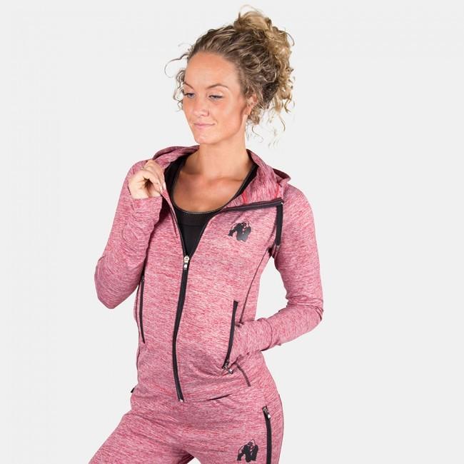 Image du produit Gorilla Wear Sweat à capuche zippé Shawnee rouge mixte (S)