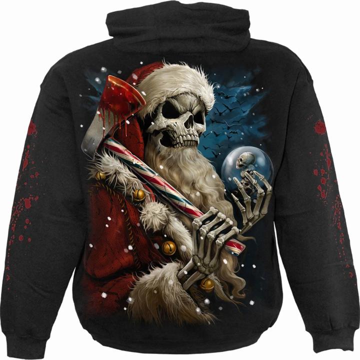 Produktbild Spiral Candy Cane Santa Kapuzenpullover (M)