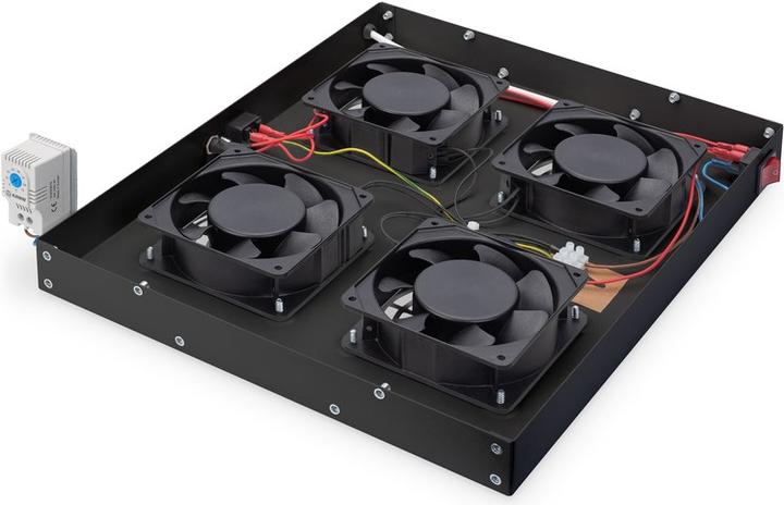 Actual product image Digitus DN-19 FAN-4-HO-SW Rack-mount ventilation unit 4 fans, black