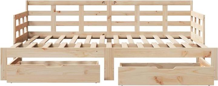 Immagine prodotto VidaXL Letto da giorno Divano letto Letto estraibile Divano letto Letto ospite Cassetti 90x190cm (Divano letto)