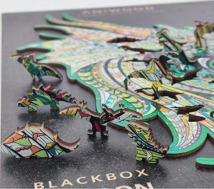 Actual product image Aniwood Jigsaw puzzle motif dragon (M) (150 pieces)