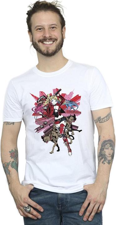 Actual product image Mens Harley Quinn Hyenas T-Shirt (XXL)