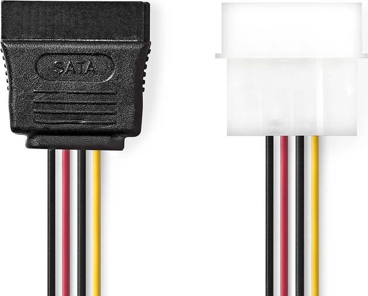 Produktbild Nedis Interne Stromkabel | Molex Stecker | SATA 15-Pin-Buchse | Vergoldet | 0.15 m | Rund | PVC | Me