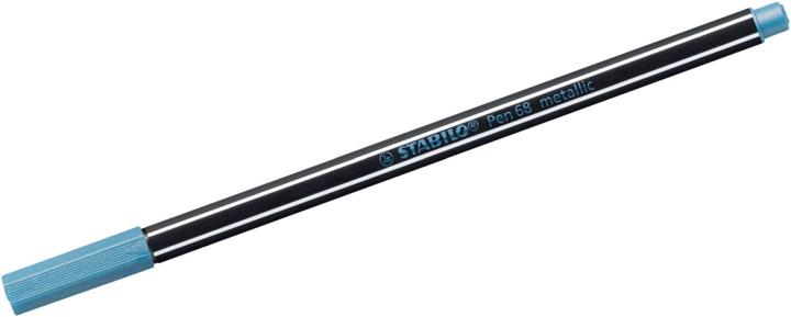 Actual product image STABILO Pen 68 Premium Metallic Felt Pen (Blue Metallic, 1 x)
