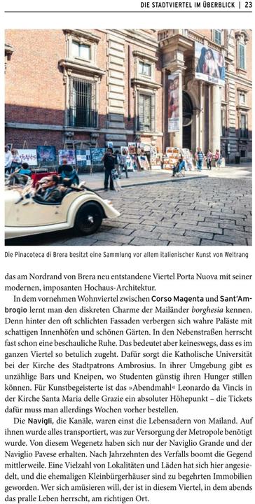Actual product image on tour Reiseführer Mailand (German, Susanne Kilimann, 2019)