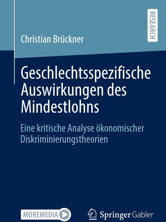 Produktbild Geschlechtsspezifische Auswirkungen des Mindestlohns (Christian Brückner, 2024)
