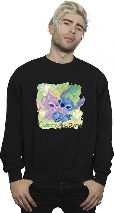 Immagine prodotto Disney Lilo And Stitch St Patrick's Day Clover Felpa Uomo (M)