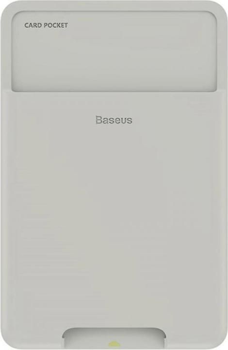 Baseus back stick silicone card bag French grey (Universel)