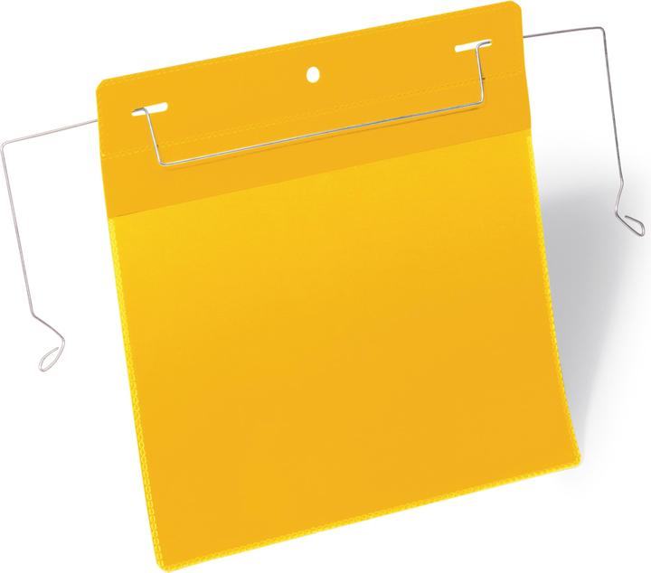 Durable Kennzeichnungstaschen mit Drahtbügel (A5, Quer)