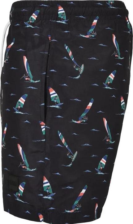 Actual product image Urban Classics Mens Surf Print Swim Shorts (5XL)