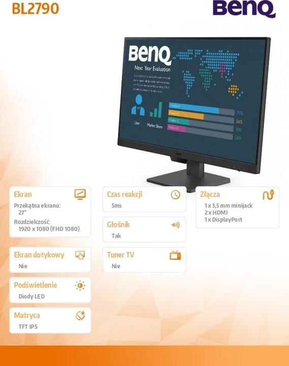 Actual product image BenQ BL2790 68.58CM 27IN IPS LED (1920 x 1080 pixels, 27")