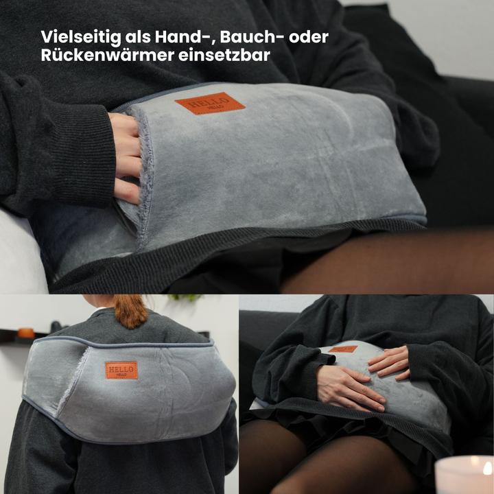 Produktbild Hermex Wärmegürtel- und Wärmflaschen-Set Handwärmer Bauchwärmer Heizflasche (0.60 l)