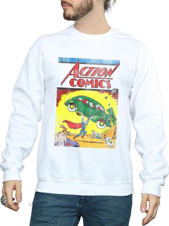 Image du produit - Sweat SUPERMAN ACTION COMICS ISSUE COVER - Homme (XXL)
