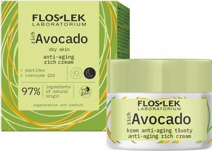 Floslek Fos-lok reichhaltiges Avocado-Anti-Aging-Fett für Tag und Nacht, 50 ml (50 ml, Tagescreme)