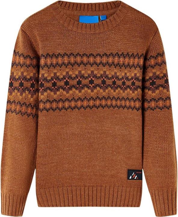 Immagine prodotto VidaXL Maglione da bambino lavorato a maglia cognac 92,Materiale: 100 (92)