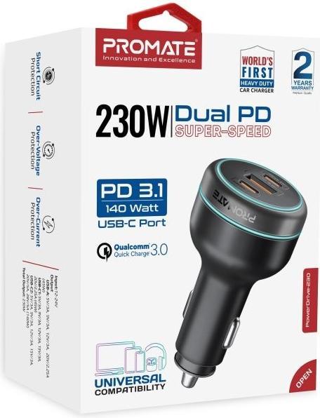 Image du produit ProMate Adaptateur de charge USB-C PowerDrive 230Watt