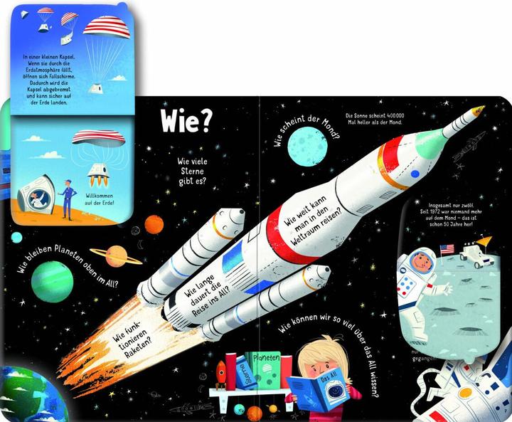 Produktbild Wie geht man im Weltall aufs Klo? (Deutsch, Katie Daynes, Peter Donnelly, 2022)