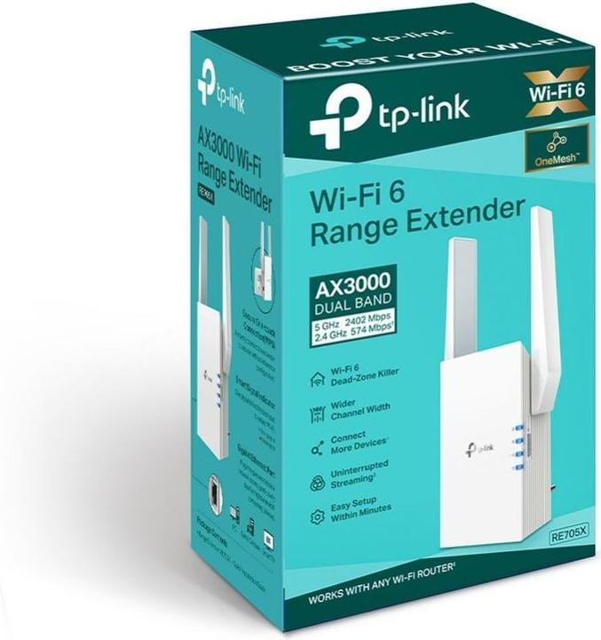 Actual product image TP-Link RE705X - Wi-Fi 6 range extender (2402 Mbit/s, 574 Mbit/s)