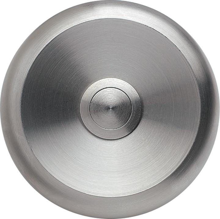 Actual product image Grothe Bell push button round 80mm stainless steel ETA S 100