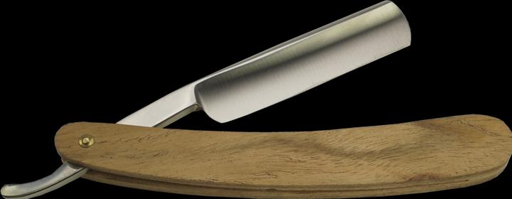 Actual product image Straight razor steel with rose wood bowl, length 16.5/25 cm
