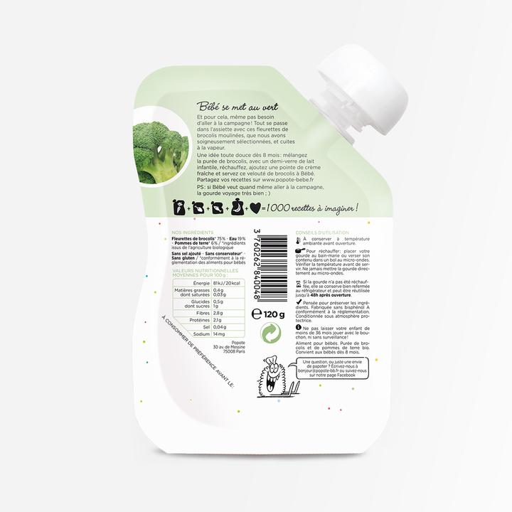 Image du produit Popote Quetschie Broccoli BIO (120 g)