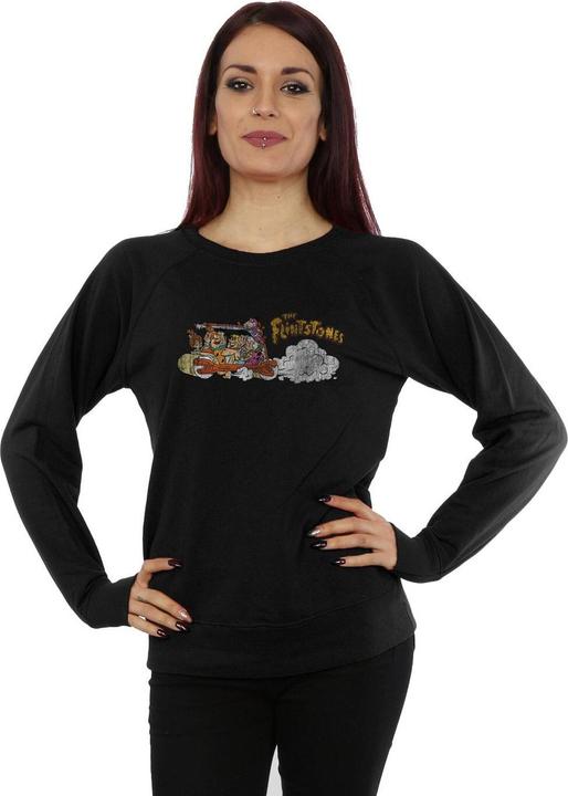 Produktbild The Flintstones Family Car Distressed Sweatshirt (L)