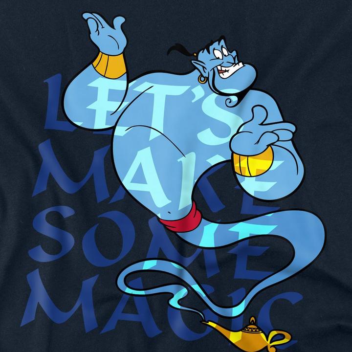Immagine prodotto Aladdin Let's Make Some Magic Maglietta Genio Adulto Unisex (L)