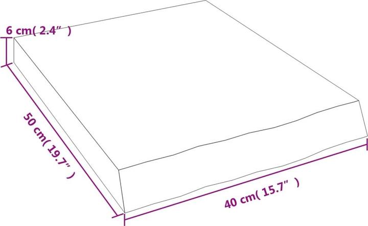 Actual product image VidaXL Siegbert (40 x 6 x 50 cm)