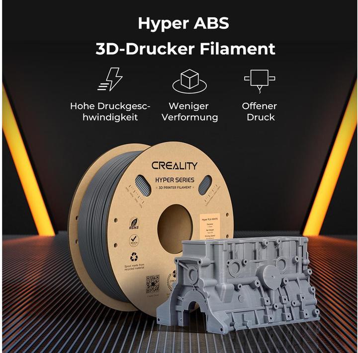 Produktbild Creality Filament (ABS, 1.75 mm, 1000 g, Weiss)