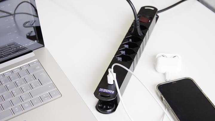 Actual product image Steffen Variabl (6 x, USB-A, USB-C, Type 13, 3 m)