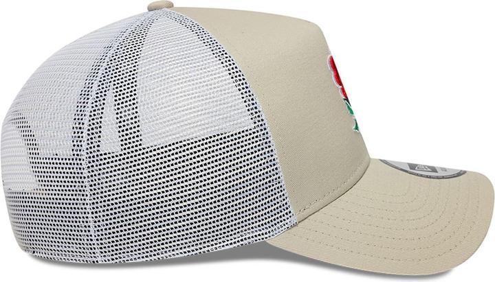 Actual product image New Era A-Frame Mesh Trucker Cap - England Rugby Stone