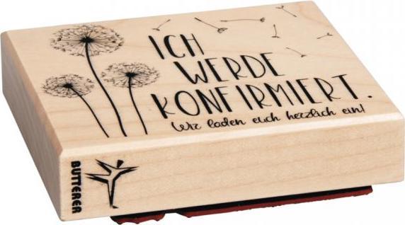 Actual product image Rayher Stamp "I am being confirmed", 7x9 cm