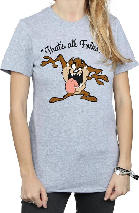 Immagine prodotto Looney Tunes That's All Folks Maglietta Ampia Taz Donna (3XL)