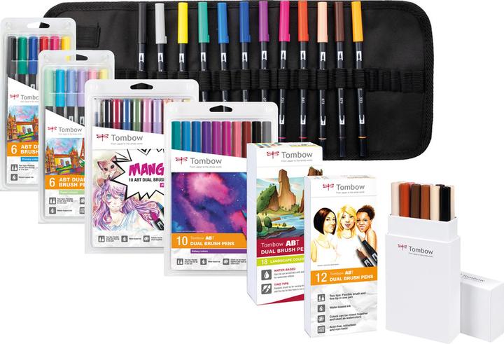 Produktbild Tombow ABT Dual Brush Pen (Black-Grey, 6 x)