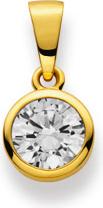 Natsumi Schmuck Anhänger Gelbgold 18K/750 Zirkonia (750/18 K Gelbgold)