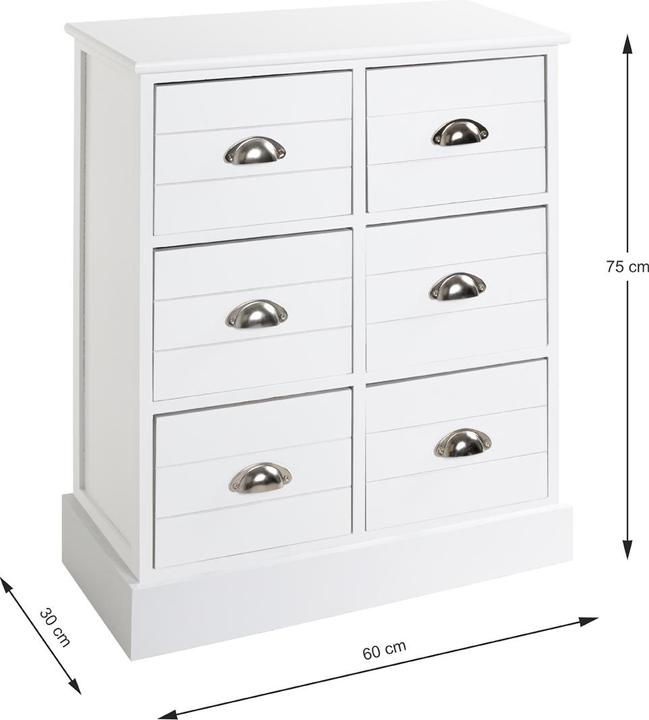 Immagine prodotto HAKU Möbel Cassettiera (60 x 30 x 75 cm)