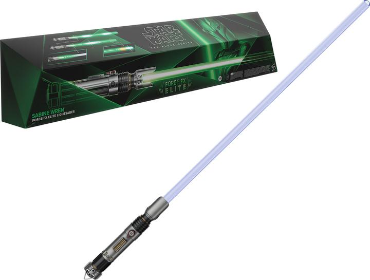 Actual product image Hasbro Star Wars: Ahsoka Black Series Replica Force FX Elite Lightsaber Sabine Wren
