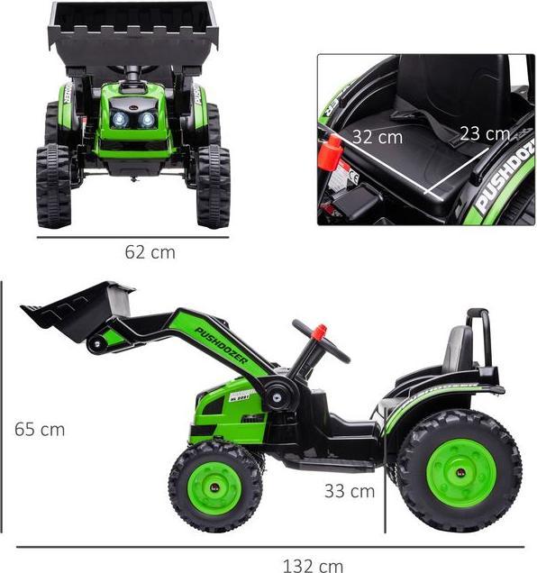 Actual product image Swisshandel24 Children's electric excavator sit-on excavator for children ride-on excavator off-road tractor